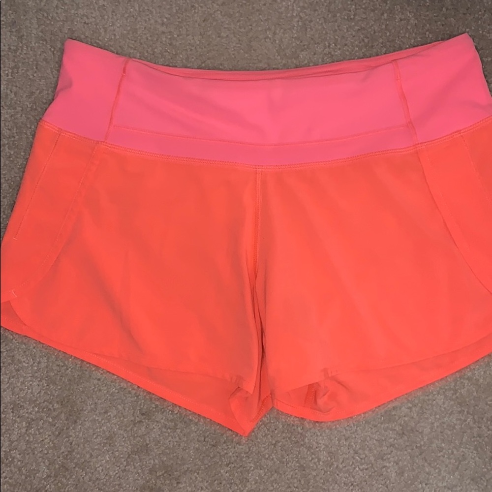 Lululemon speed up shorts size 6
